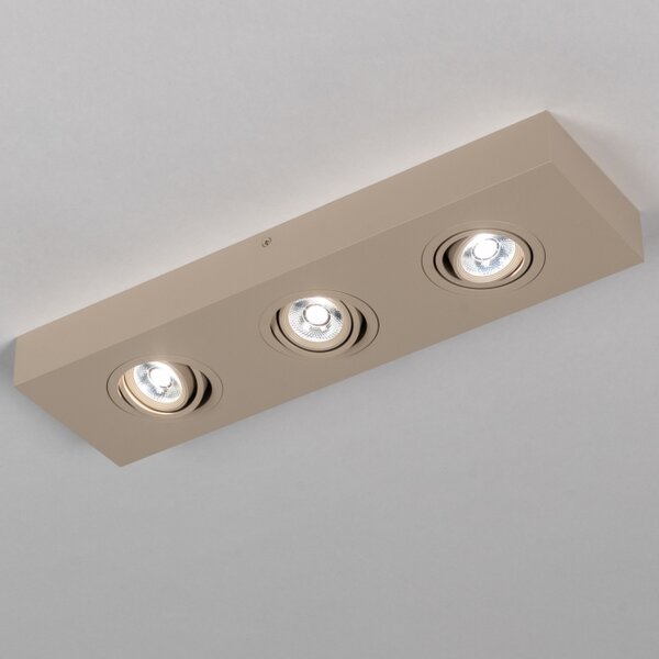 Stropní LED svítidlo Spot Quality Quadra 3 Taupe (LMD)
