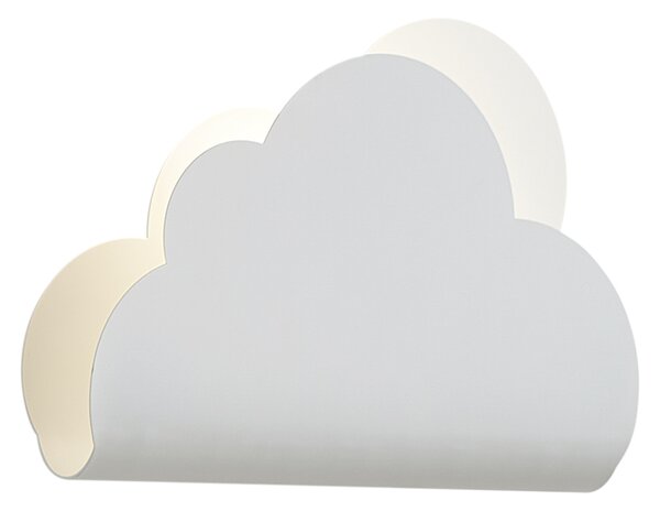 Dětské nástěnné svítidlo bílý oblak se sluncem - Cloudy