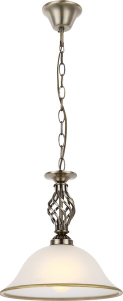 Globo 60208H ODIN- Rustikální závěsný lustr, antická mosaz (Závěsná rustikální lampa na řetězu)