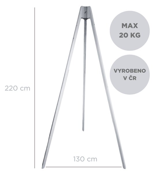 Hojdavak Dřevěný stojan Hojdavak TROJNOŽKA pro závěsné kolébky do 20 kg - s možností zpětného odkupu