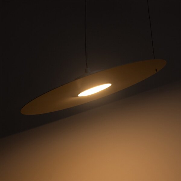 Lustr na lanku PIATTO 1xGX53/15W/230V pr. 35 cm bílá