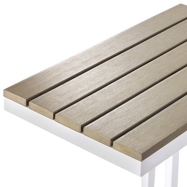 Zahradní odkládací stolek MESSINA 60 cm 35 cm Bílá