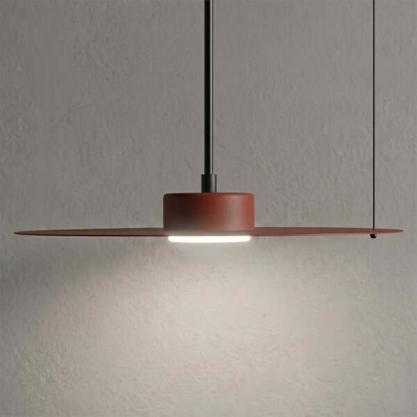 Lustr na lanku PIATTO 1xGX53/15W/230V pr. 35 cm vínová