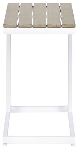 Zahradní odkládací stolek MESSINA 60 cm 35 cm Bílá