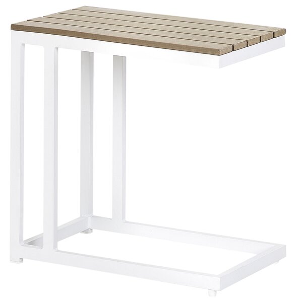 Zahradní odkládací stolek MESSINA 60 cm 35 cm Bílá