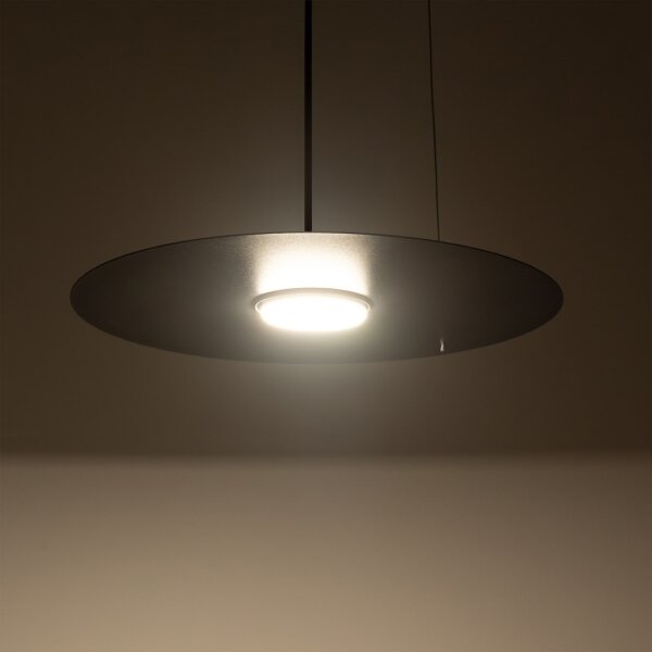 Lustr na lanku PIATTO 1xGX53/15W/230V pr. 35 cm černá
