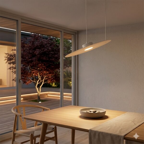 Lustr na lanku PIATTO 1xGX53/15W/230V pr. 45 cm bílá