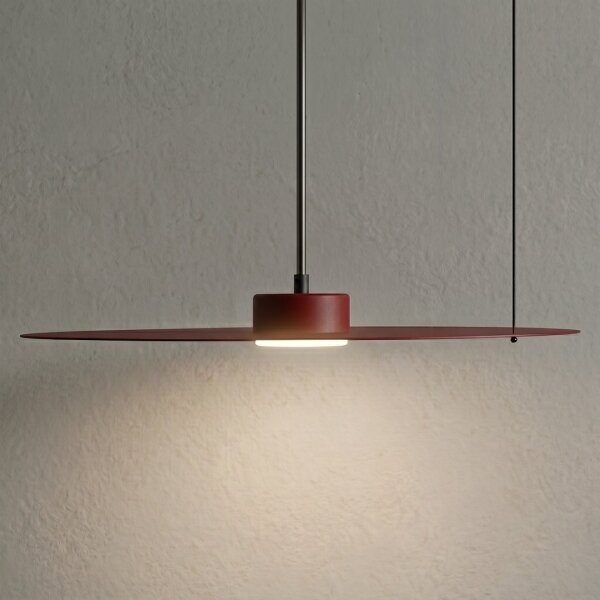 Lustr na lanku PIATTO 1xGX53/15W/230V pr. 45 cm vínová