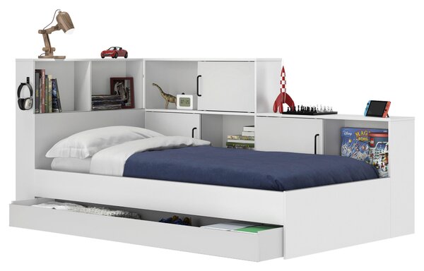 POSTEL S ÚLOŽNÝM PROSTOREM, 90/200 cm, bílá MID.YOU - Online Only dětské postele, Online Only