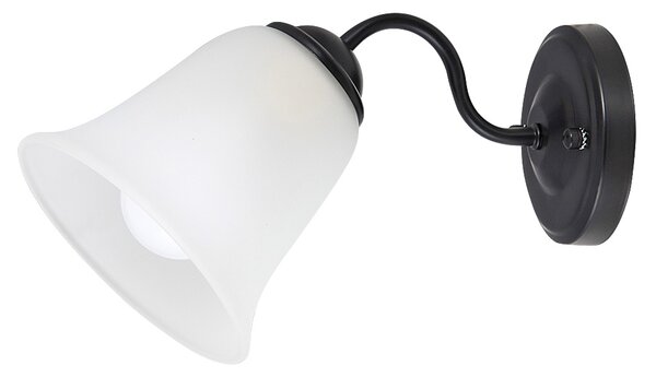 Rabalux 7256 FABIOLA - Nástěnné rustikální svítidlo (Nástěnná lampička v matné černé barvě, bez vypínače)