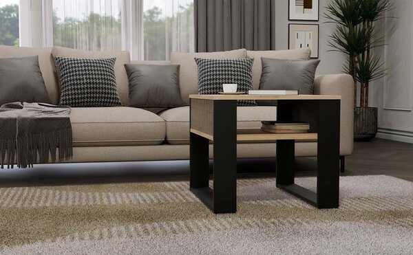 TP Living Konferenční stolek Lawa Modern 2P MINI SLIM dub artisan/černý