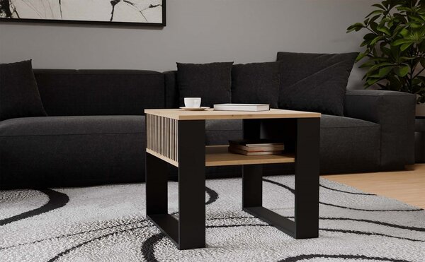 TP Living Konferenční stolek Lawa Modern 2P MINI SLIM dub artisan/černý