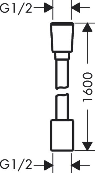 Hansgrohe Designflex sprchová hadice 160 cm chrom 28260000