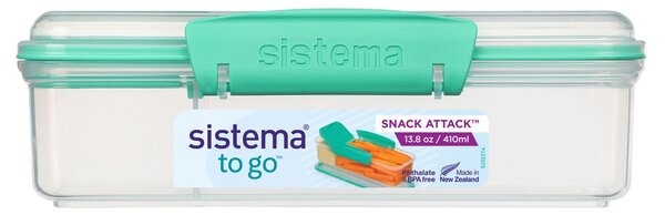 Sistema Svačinový box To Go Snack Attack, 410 ml, zelená