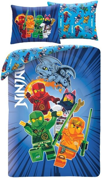 Ložní povlečení z mikrovlákna LEGO Ninjago - 70x90 cm + 140x200 cm