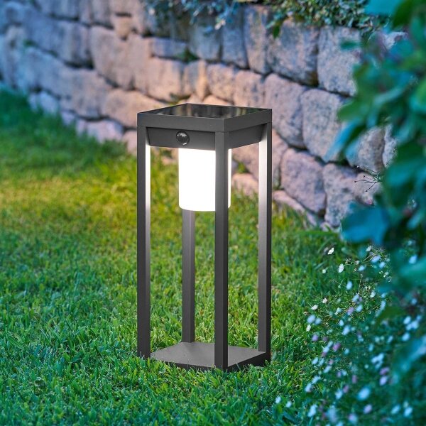 Hesperide - LED Solární lucerna PIKY LED/3,7V 2600 mAh 40 cm IP65 antracit
