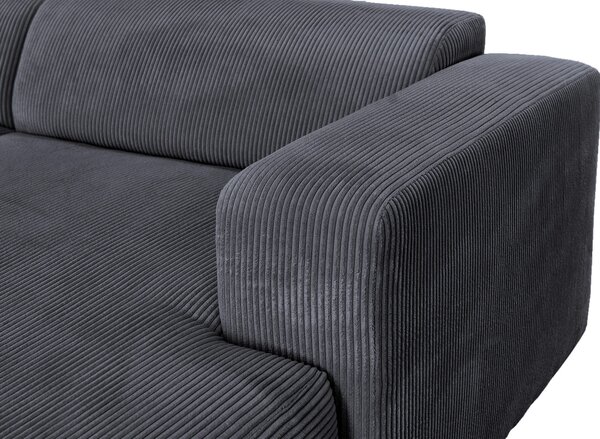 ROHOVÁ SEDAČKA, textil, barvy grafitu P & B - Sedací soupravy, Online Only
