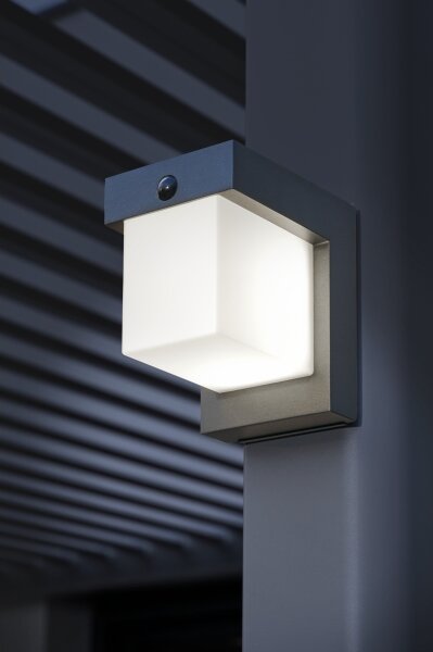 Hesperide - LED Solární nástěnné svítidlo MULTY LED/3,7V 2600 mAh IP65 antracit