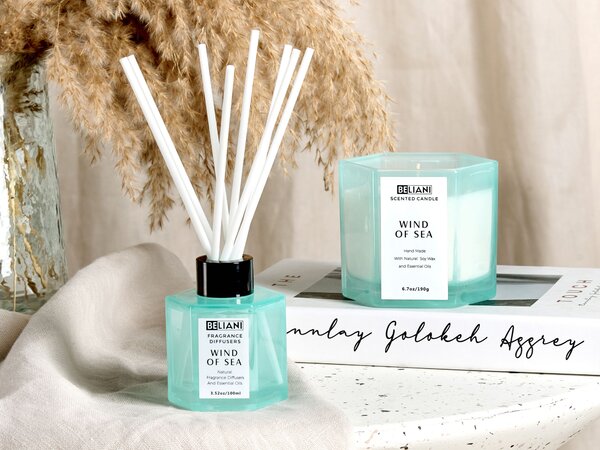 Vonná svíčka s aroma difuzérem CLASSY TINT Sojový vosk Svěží tóny