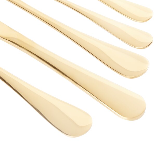 30dílná sada příborů FUSILLI Zlatá