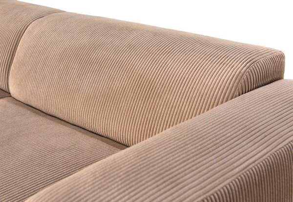 ROHOVÁ SEDAČKA, textil, světle hnědá P & B - Sedací soupravy, Online Only
