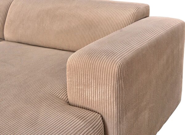 ROHOVÁ SEDAČKA, textil, světle hnědá P & B - Sedací soupravy, Online Only