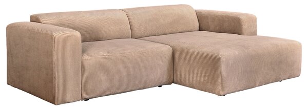 ROHOVÁ SEDAČKA, textil, světle hnědá P & B - Sedací soupravy, Online Only