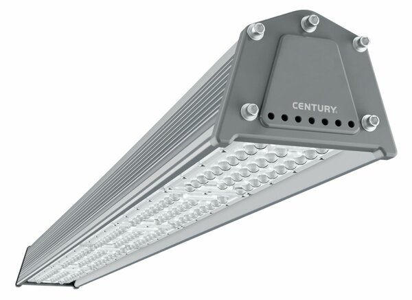 CENTURY Průmyslové SVÍTIDLO LED EXTREMA závěsné 1200x137X102mm 150W 5000K 19500Lm 120d Dimm 1-10V IP65 CEN EXTR-1501250