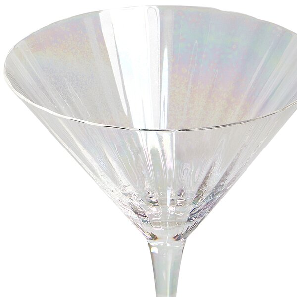 Sada 4 sklenic na martini MORGANITE 220 ml Průhledná