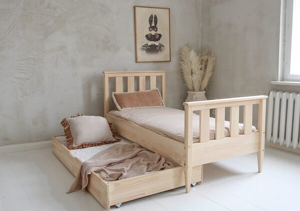 Dětská postel Boho Maxi Plus Velikost spací plochy: 160x80, Barva: přírodní dřevo
