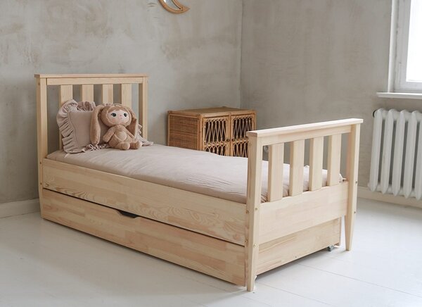 Dětská postel Boho Maxi Plus Velikost spací plochy: 160x80, Barva: přírodní dřevo