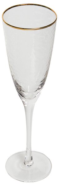 Sada 4 sklenic na šampaňské TOPAZ 250 ml Průhledná