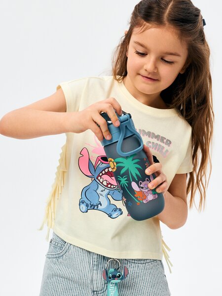 Sinsay - Láhev na pití s držadlem a brčkem Lilo & Stitch - vícebarevná