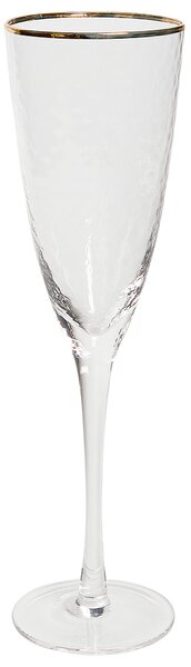 Sada 4 sklenic na šampaňské TOPAZ 250 ml Průhledná