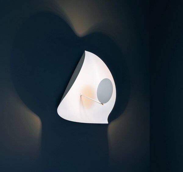 Catellani & Smith Luxusní nástěnné/stropní LED svítidlo Lederam Manta CWS1, 2700K, 1x15W Barva: Bílá