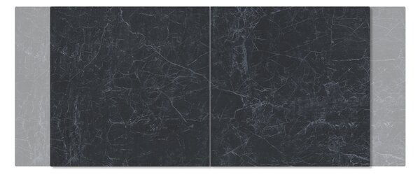 DELIFE Jídelní stůl Edge 180-220x90cm keramika Laminam®Nero Greco antracitová podnož ve tvaru V černá rozkládací