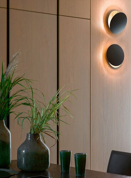 Catellani & Smith Luxusní nástěnné/stropní LED svítidlo Lederam W, Ø17 cm, 2700K, 1x15W Barva: Bílá/zlatá
