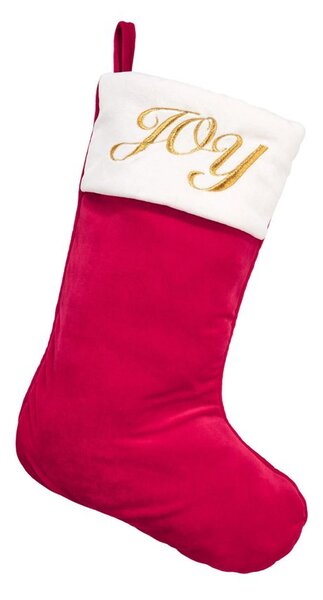 X-MAS Vánoční punčocha Joy - červená