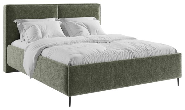 ČALOUNĚNÁ POSTEL, 180/200 cm, tmavě zelená MID.YOU - Postele s úložným prostorem, Online Only