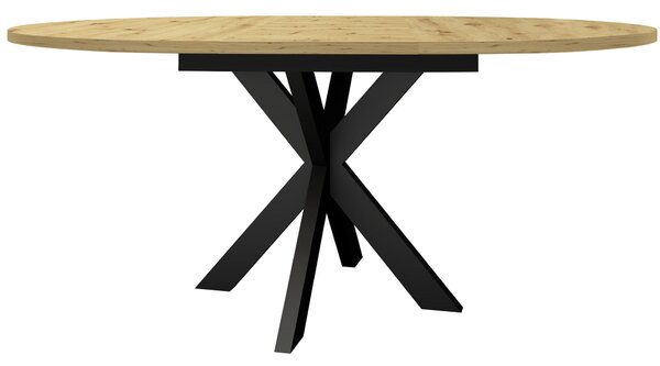 JÍDELNÍ STŮL, černá, dub artisan, 130/130/75 cm MID.YOU - Jídelní stoly, Online Only