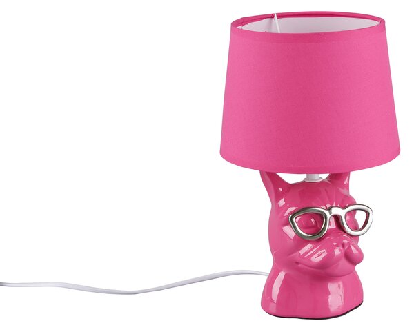 Trio Leuchten R50231093 DOSY - Dětská stolní lampička v růžové barvě (Stolní lampička do dětského pokojíčku)