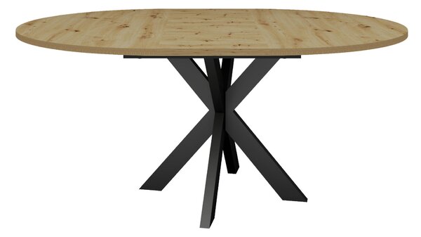 JÍDELNÍ STŮL, černá, dub artisan, 130/130/75 cm MID.YOU - Jídelní stoly, Online Only