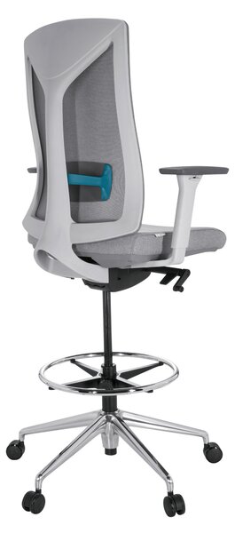 OTOČNÁ ŽIDLE, síťovina, plochá tkanina, šedá MID.YOU - Online Only kancelářské židle, Online Only