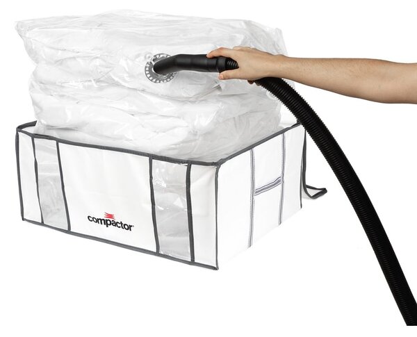 Vakuové/vyztužené látkové úložné boxy na oblečení v sadě 2 ks 65x45x27 cm Life – Compactor