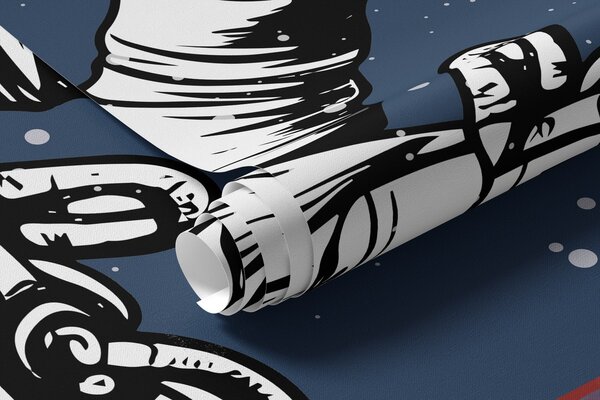 Fototapety Astronaut zkoumá rozlehlý vesmír, Fototapety space, w00712 : uwalls.cz