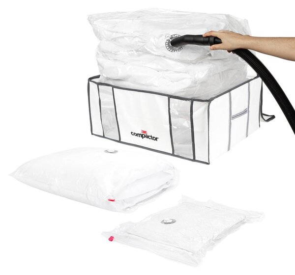 Vakuový vyztužený látkový úložný box na oblečení 65x45x26,5 cm Life – Compactor