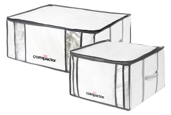Vakuové/vyztužené látkové úložné boxy na oblečení v sadě 2 ks 65x45x27 cm Life – Compactor