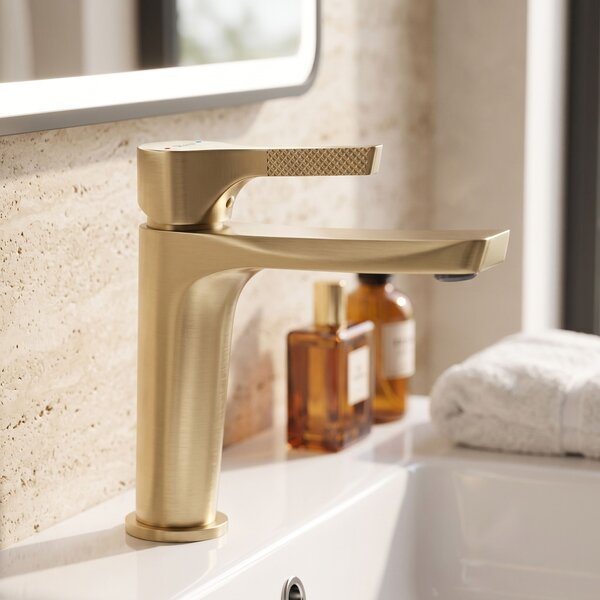 Rea, Umyvadlová baterie PREMIUM REA Maxim Brush Gold Low, REA-B8938