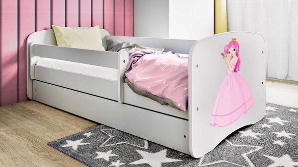 Obrázková postel Simča - princezna Velikost spací plochy: 140x70, Barva: zelená, Šuplík: NE