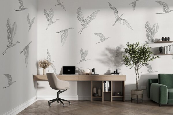 Fototapety Elegantní ptáci vznášející se na obloze, Fototapety příroda, w00758 : uwalls.cz